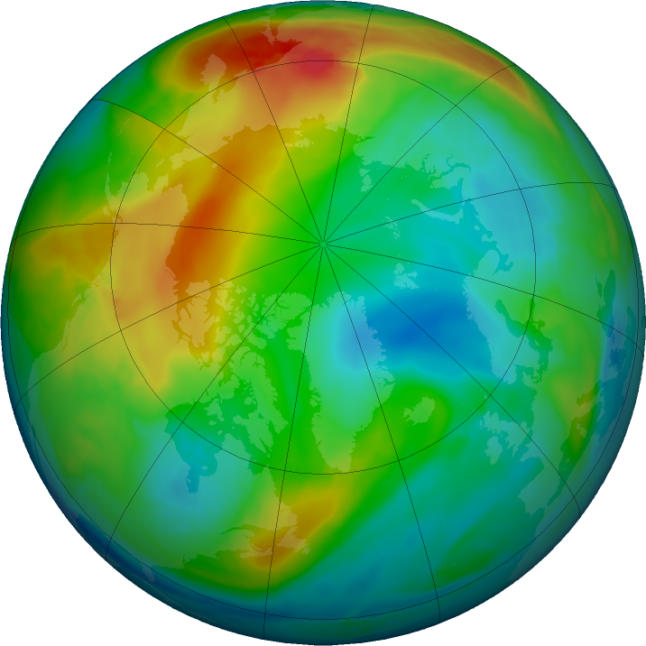 Arctic ozone map for 14 December 2023